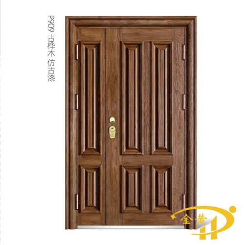 仿古漆拼接门