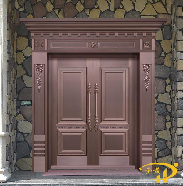 别墅双开铜门