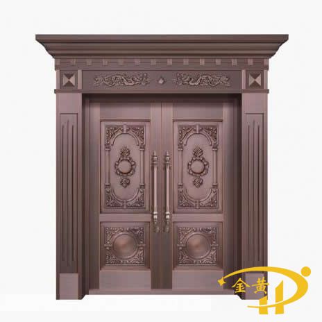 整板模压铜门