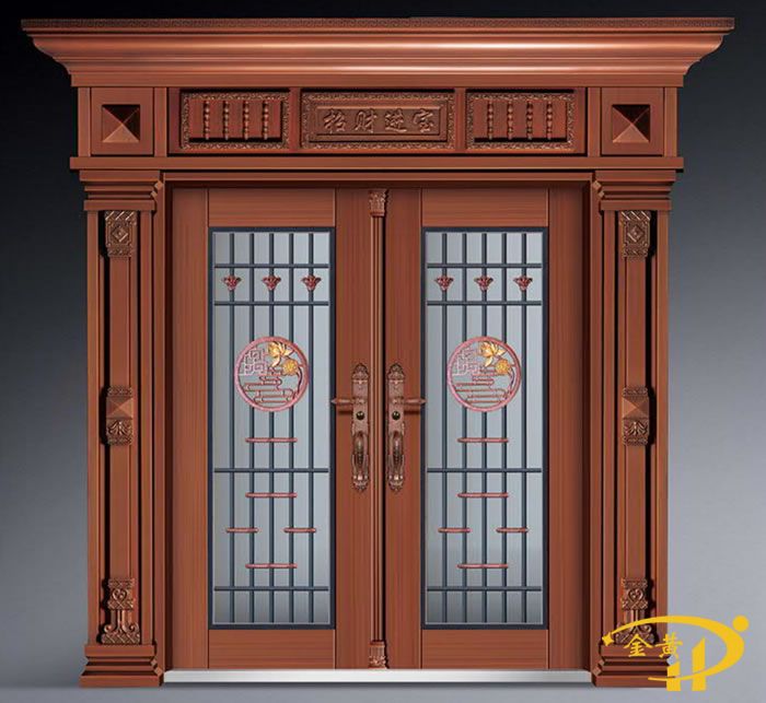 对开拼接玻璃门