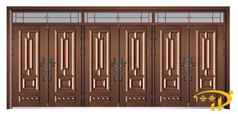 六开锌合金拼接门