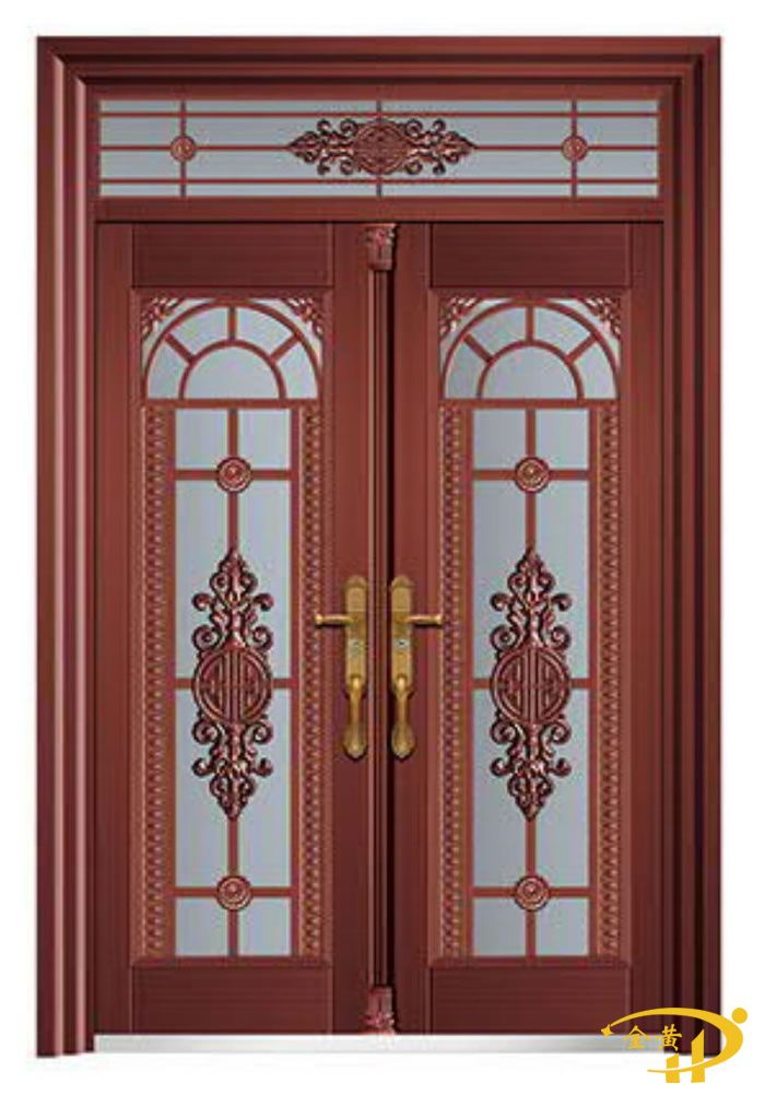 锌合金玻璃拼接门