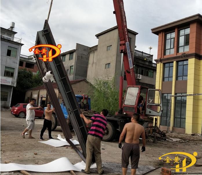 铜门安装过程图