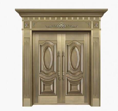 艺术风范感受铜门十大品牌金黄门业