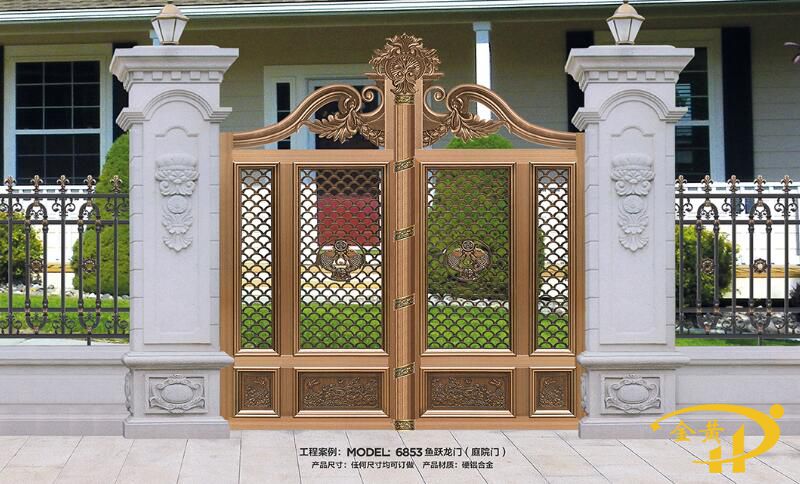 豪华别墅铝庭院门