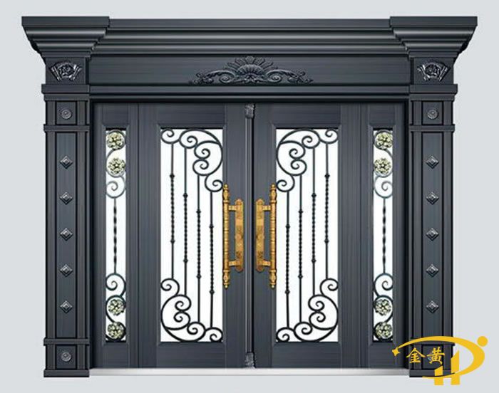 非标子母玻璃拼接门