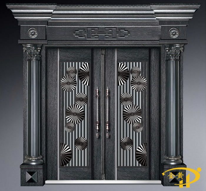 玻璃锌合金拼接门