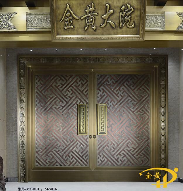 豪华双开别墅铜门价格