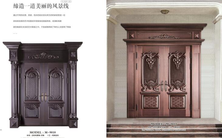 别墅铜门价格纯铜别墅门多少钱