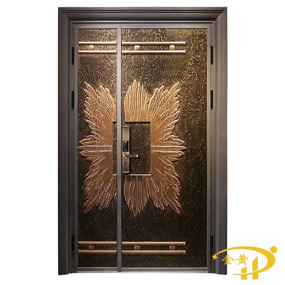 别墅铸铝子母门