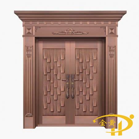 整板模压纯铜门