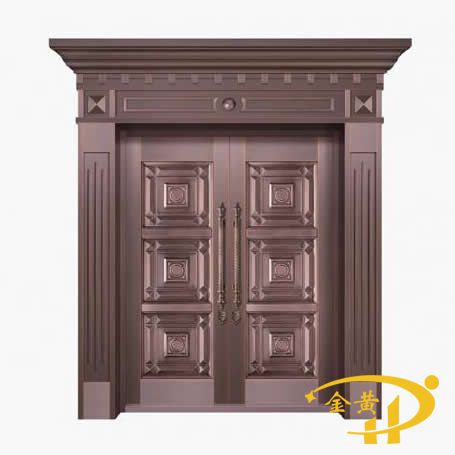 别墅纯铜对开门