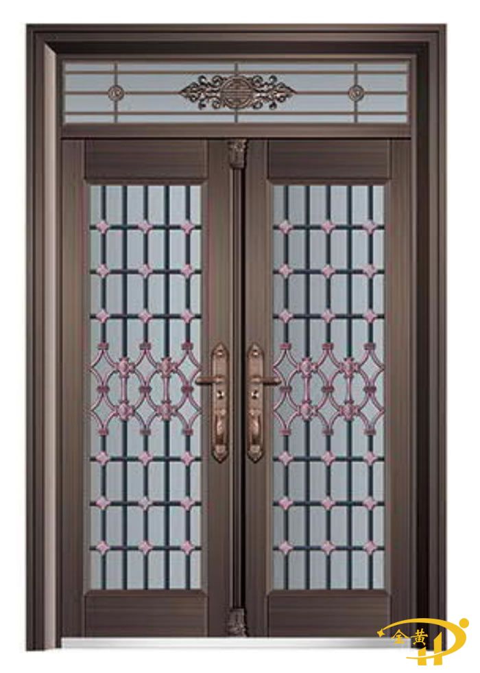 锌合金玻璃拼接门