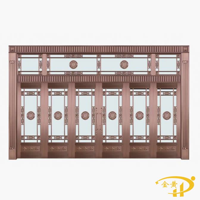 纯铜玻璃酒店大门