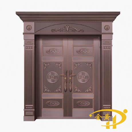 对开铜门