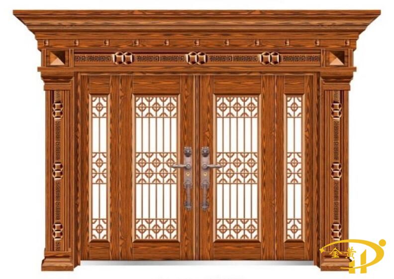 玻璃锌合金拼接门