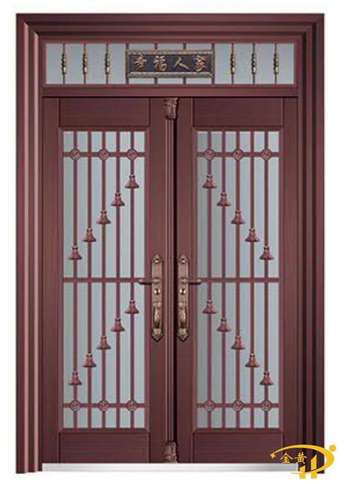 锌合金玻璃拼接门