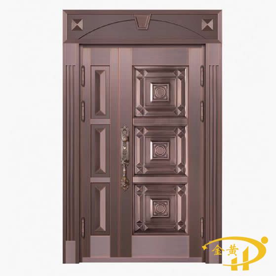 别墅子母铜门