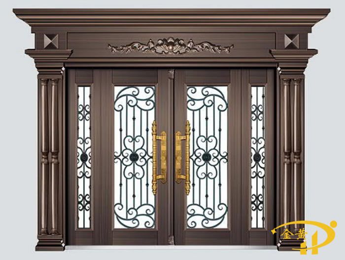 四开子母拼接玻璃门