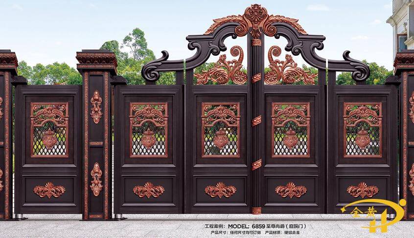 豪华铝庭院门