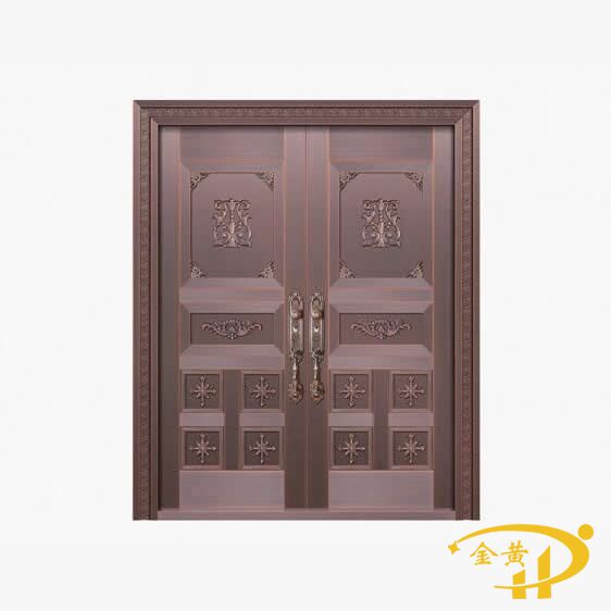 别墅双开铜门